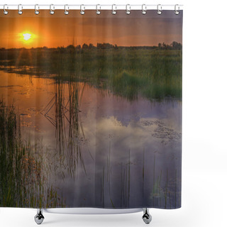 Personality  Everglades At Sunset In South Florida Shower Curtains
