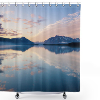Personality  Serenity Lake In Alaskan Tundra Shower Curtains