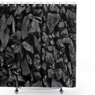Personality  Coal Shower Curtains