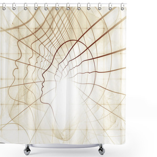 Personality  Propagation Of Soul Geometry Shower Curtains