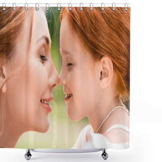 Personality  Beautiful Happy Mother And Daughter  Shower Curtains