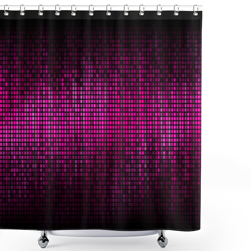 Personality  Equalizer digital color display shower curtains