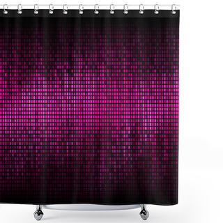 Personality  Equalizer Digital Color Display Shower Curtains