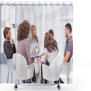 Personality  Group Therapy Session Shower Curtains