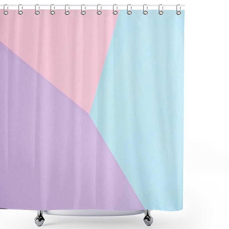 Personality  background made of pastel colors papers shower curtains