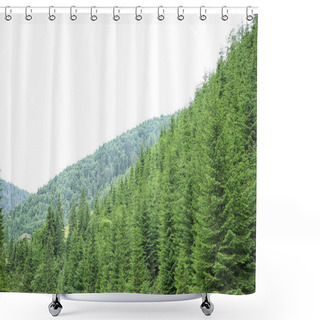 Personality  Green Forest Hills Shower Curtains