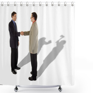 Personality  Business Handshake Shower Curtains