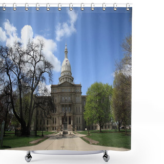 Personality  Michigan State Capitol Building Shower Curtains