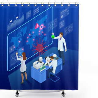 Personality  China Battles Coronavirus Outbreak. Coronavirus Outbreak, Travel Alert Concept. The Virus Attacks The Respiratory Tract, Pandemic Medical Health Risk Shower Curtains