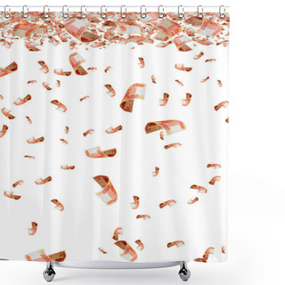 Personality  Russian Money - Rubles In The Air. Shower Curtains