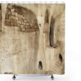 Personality  Caverns At Bet Guvrin Shower Curtains