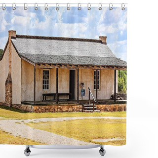 Personality  A Shot Of Historic Fort Martin Scott In Fredericksburg, Texas Shower Curtains