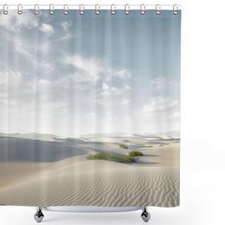 Personality  View Of Nice Sands Dunes At Sands Dunes National Park Shower Curtains