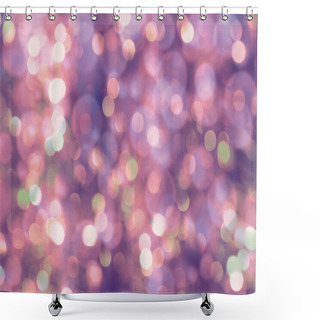 Personality  Colorful Abstract Bokeh Background, Purple Color Shower Curtains