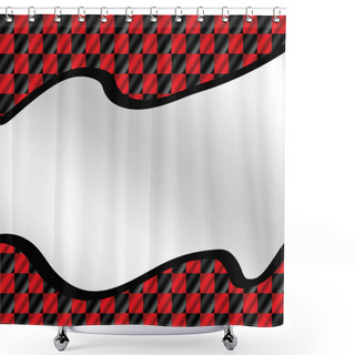 Personality  Racing Flags Background Shower Curtains