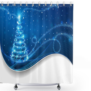 Personality  The Magic Christmas Tree Shower Curtains
