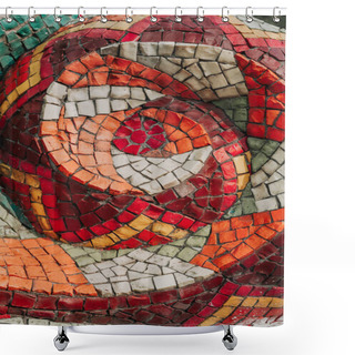 Personality  Bright Mosaic Of Abstract Type Shower Curtains