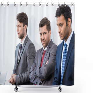 Personality  Businessmen Waiting For Interview Shower Curtains