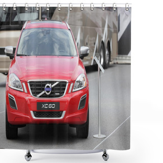 Personality  Red Volvo XC60 Shower Curtains