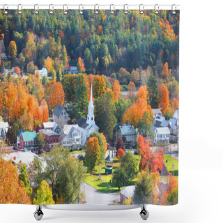 Personality   Vermont  In Autumn Time Shower Curtains
