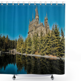 Personality  Osaka, Japan - Jan 22, 2019: The Wizarding World Of Harry Potter In Universal Studios Japan. Universal Studios Japan Is A Theme Park In Osaka, Japan. Shower Curtains