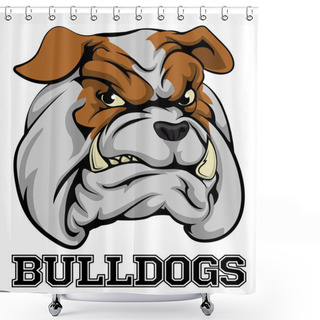 Personality  Bulldogs Sports Mascot Shower Curtains