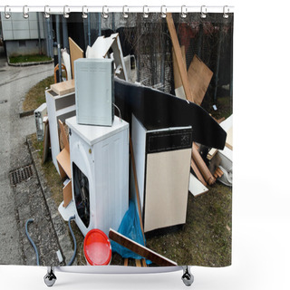 Personality  Bulky Waste Collection Awaits Shower Curtains