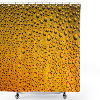 Personality  Water Drops Spectral Gradient Orange Yellow Gold Sun Colors Rainbow Colorful Beading Lotuseffekt Tau Sealing Shower Curtains