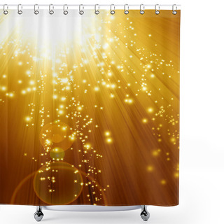 Personality  Golden Sparkling Background Shower Curtains