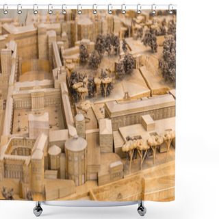 Personality  ROME, ITALY - JUNE 28, 2019: Maquette Of Ancient Rome In Vatican Museum Shower Curtains