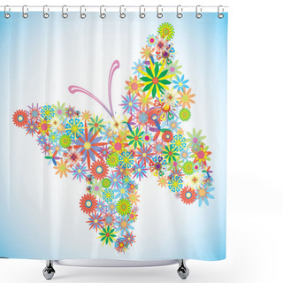 Personality  Abstract Dream Butterfly Shower Curtains
