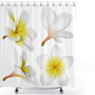 Personality  Hawaiian Necklace Flowers Shower Curtains