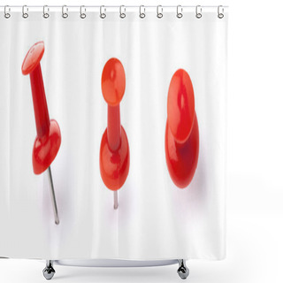 Personality  Red Pins Shower Curtains