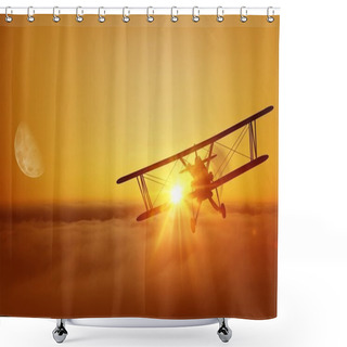 Personality  Airplane Flying Adventure  Shower Curtains
