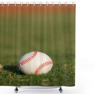 Personality  Baseball On The Field Shower Curtains