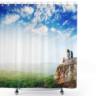 Personality  Backpacker Shower Curtains