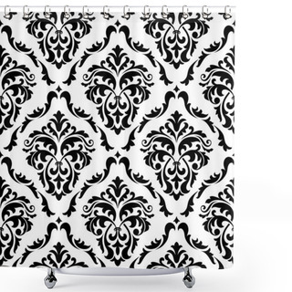 Personality  Medieval Floral Seamless Shower Curtains