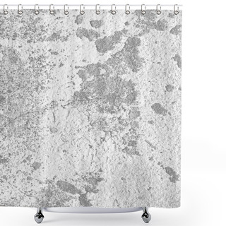 Personality  Texture Background Of The Old Wall, Black And White. The Peeling Shower Curtains