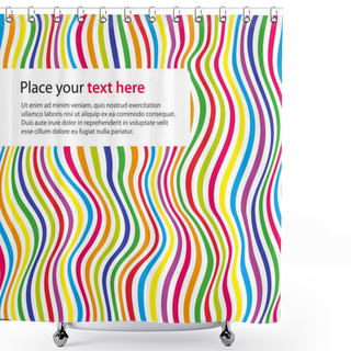 Personality  Striped Background Shower Curtains
