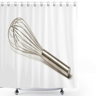 Personality  Beautiful Silver Whisk Shower Curtains