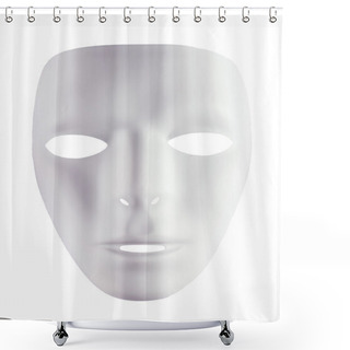 Personality  White Mask For Drama Shower Curtains