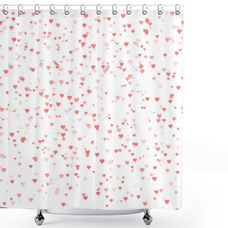 Personality  Seamless Heart Pattern Background Shower Curtains