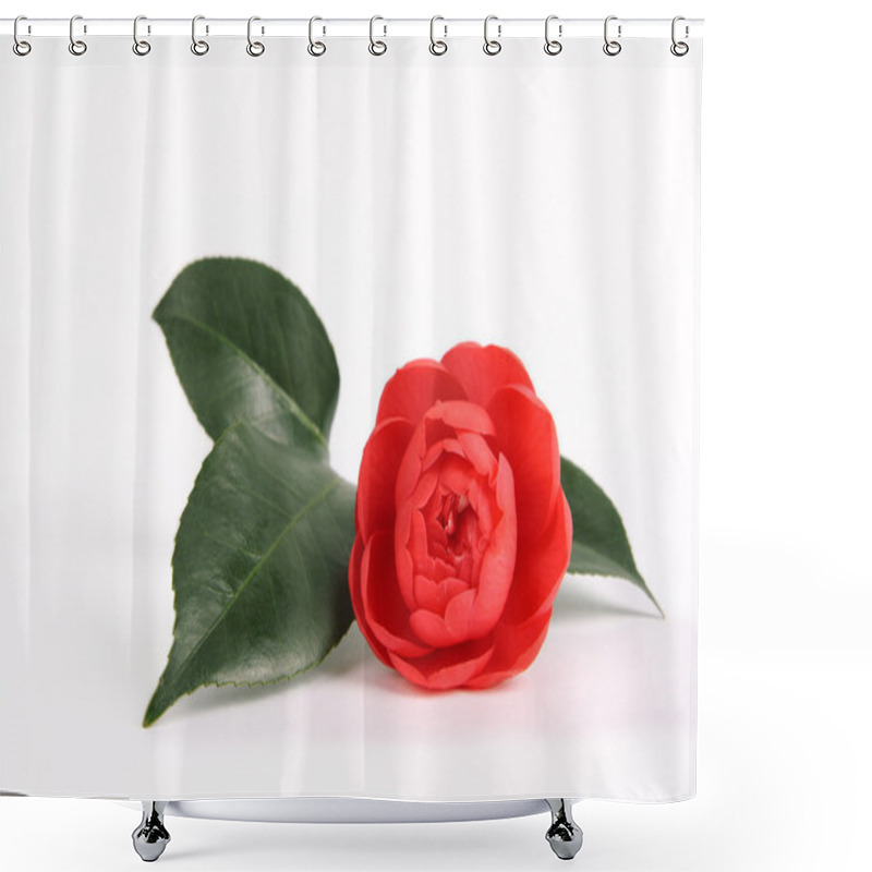 Personality  A Red Camellia Shower Curtains