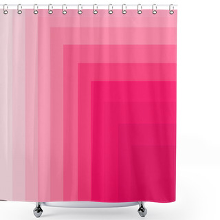 Personality  Illustration Of Gradient Pink 3D Frame For Abstract Background Shower Curtains