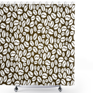 Personality  Coffee Background 4 Shower Curtains