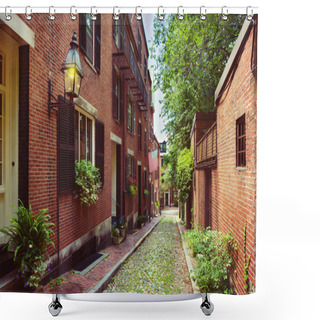 Personality  Historic Acorn Street Shower Curtains