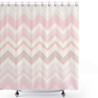 Personality  Chevron Zigzag Pastel, Soft, Tender Pattern Abstract Art Background, Pastel, Soft, Tender, Quiet, Half-light, Muted, Delicate Light Pale Soft-hued Color Trends Shower Curtains