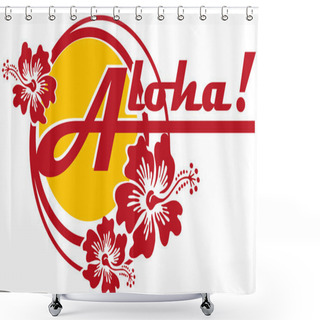 Personality  Aloha! Shower Curtains