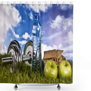 Personality  Fitness And Health Shower Curtains