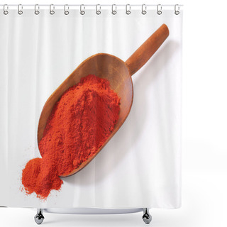 Personality  Paprika Powder Shower Curtains